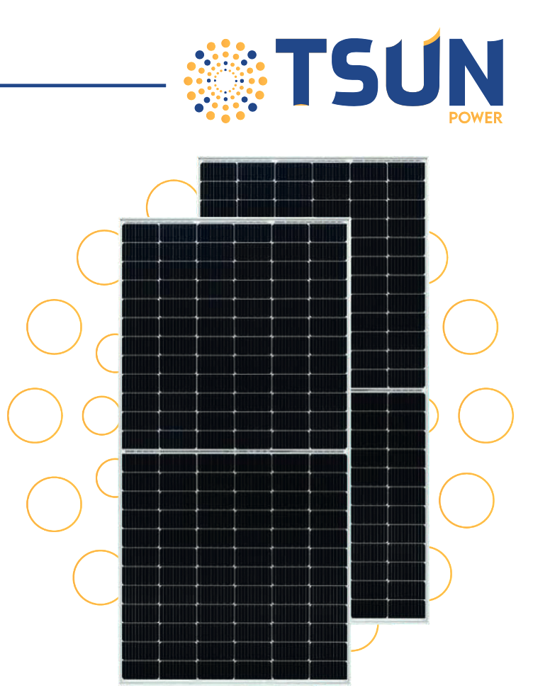 Painel Solar Fotovoltaica TSUN 560w Monocristalino Perc Half Cell 21 68