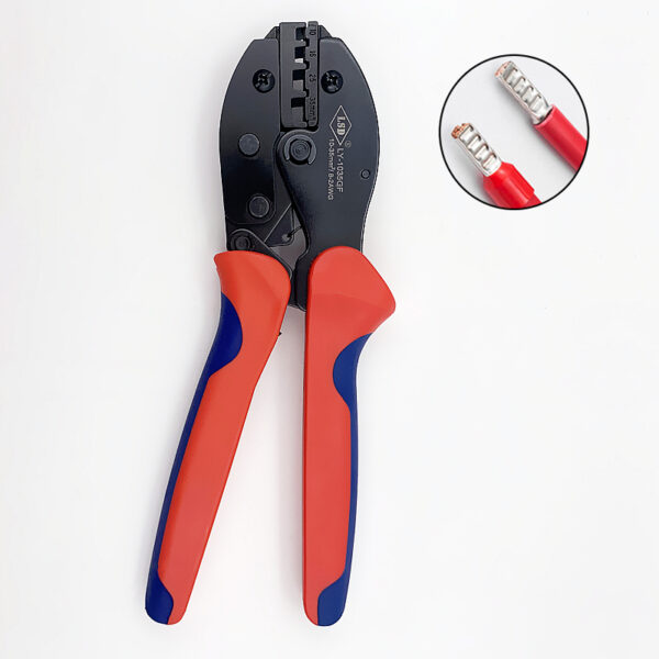 Alicate crimpador de terminal tubular ilhos de fio 10 a 35mm LY-1035GF
