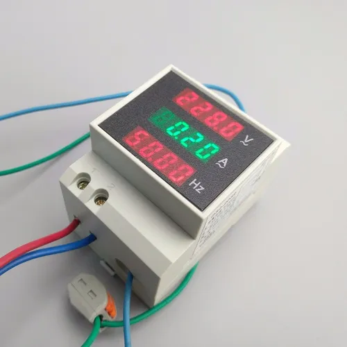 Medidor Voltímetro Amperímetro Frequencímetro Ac 110/220v  100a 3em1