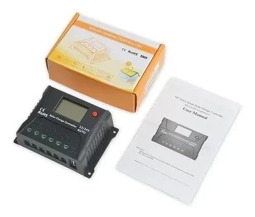 Controlador De Carga Solar 50a PWM HP2450 12v / 24v Auto Off Grid