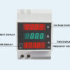 Medidor Voltímetro Amperímetro Frequencímetro Ac 110/220v  100a 3em1