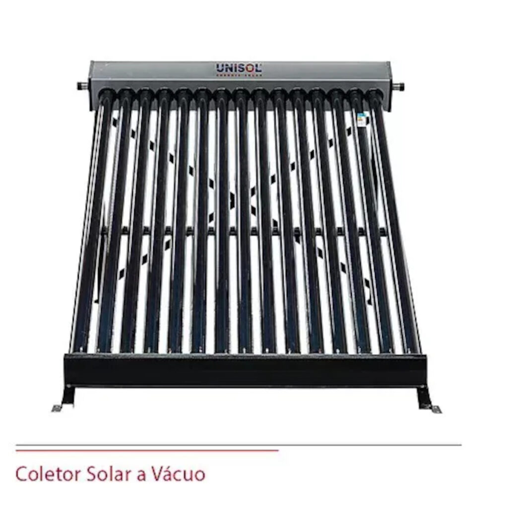 Coletor Aquecedor Solar V Cuo Banho Tubos Unisol Inox Nortesulshop