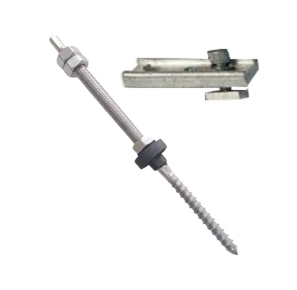 KIT 08 PARAFUSOS ROSCA DUPLA MADEIRA C CHAPA RETA E PARAFUSOS