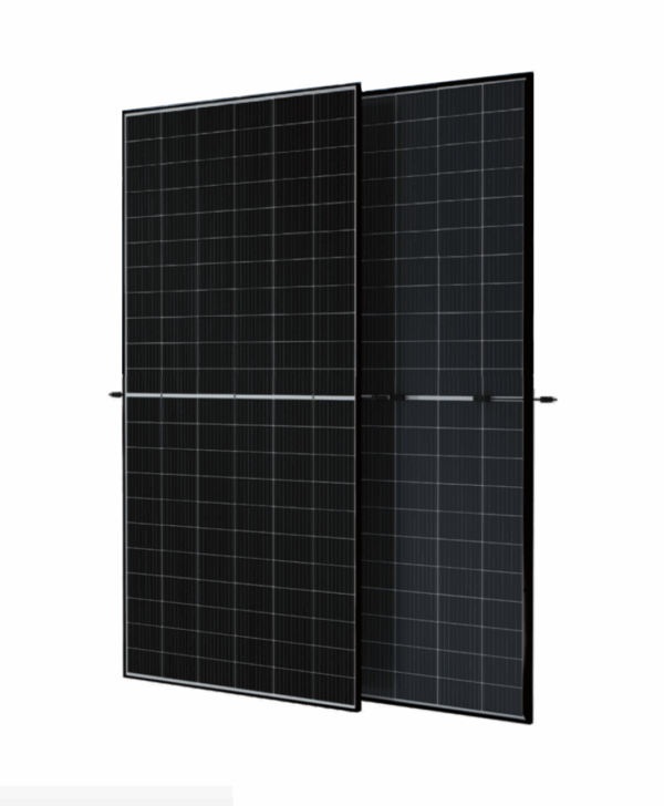 Painel Solar Fotovoltaica TSUN 605w Monocristalino BIFACIAL N-Type 22,4% eficiência moldura preta
