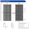 Painel Solar Fotovoltaica TSUN 605w Monocristalino BIFACIAL N-Type 22,4% eficiência moldura preta