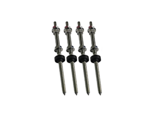 KIT 04 PARAFUSOS ROSCA DUPLA MADEIRA