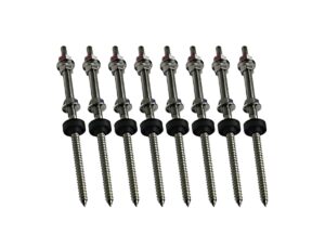 KIT 08 PARAFUSOS ROSCA DUPLA MADEIRA