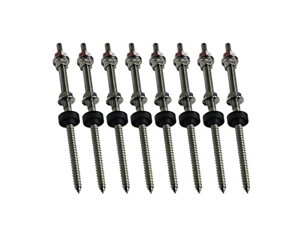 KIT 08 PARAFUSOS ROSCA DUPLA MADEIRA